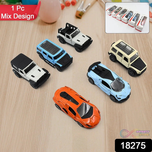 Mini Pull Back Car Widely Used By Kids (1 Pc / Mix Color / Design) - infinityexculsivestore.com