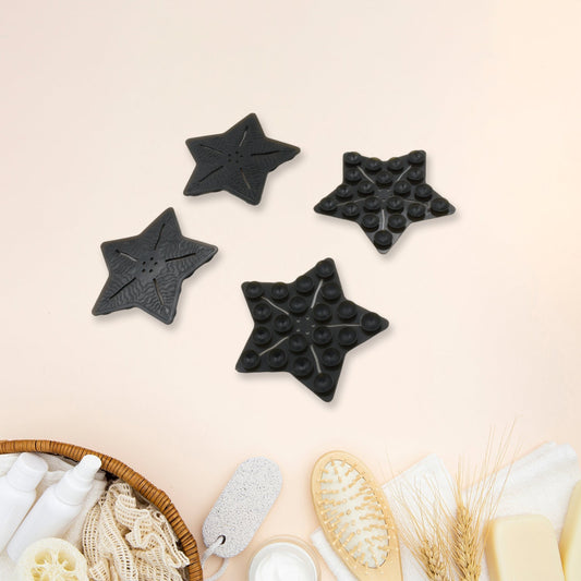 Mini Pvc Anti - Slip Bat Mat Non Slip Baby Bath Mats, Mini Child Safety Anti Slip Shower Mats Star Shaped for Kids (4 pc Set) - infinityexculsivestore.com