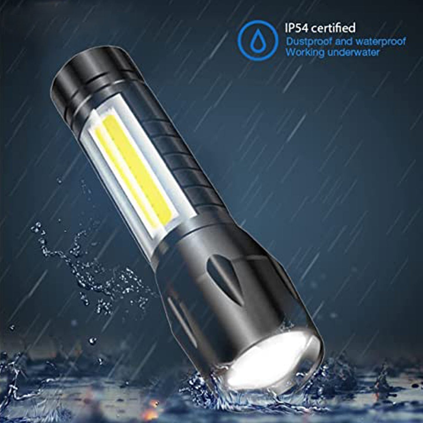 Mini Search Rechargeable LED Long Range Flashlight Emergency Light Torch - infinityexculsivestore.com
