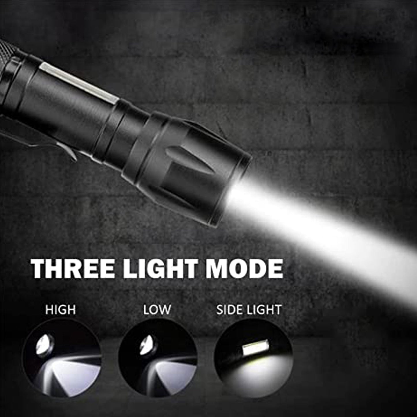 Mini Search Rechargeable LED Long Range Flashlight Emergency Light Torch - infinityexculsivestore.com