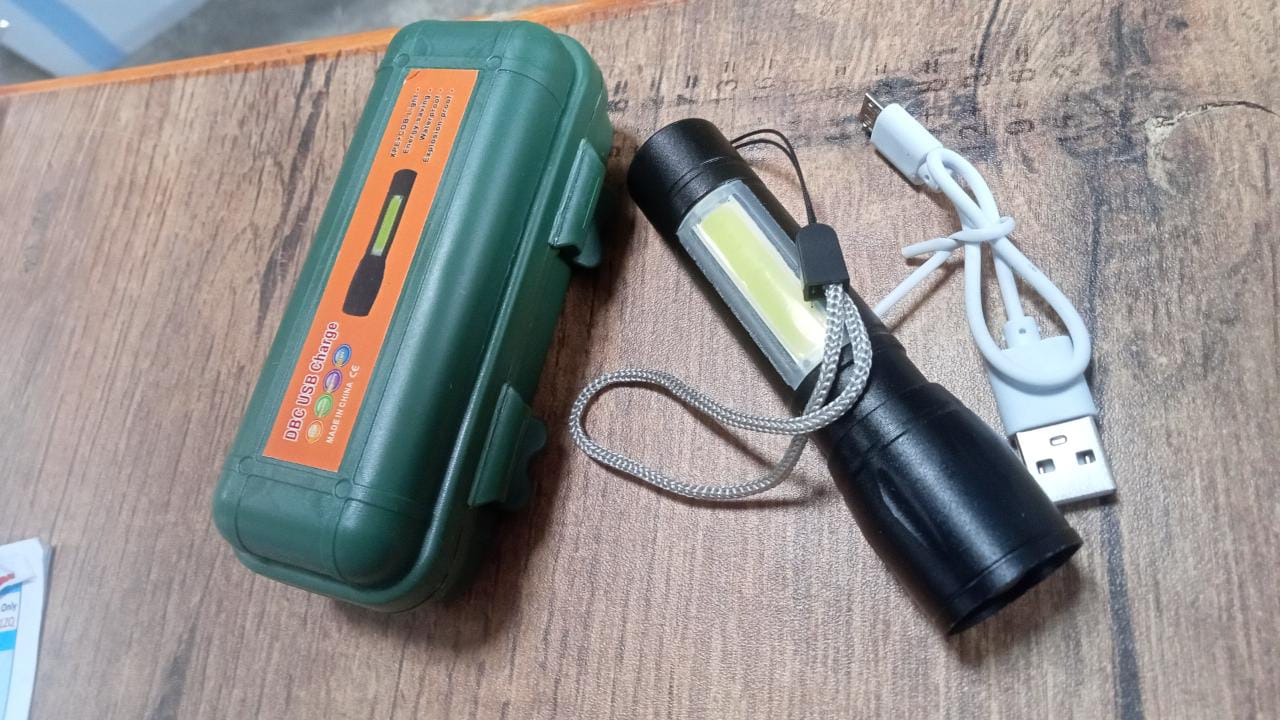Mini Search Rechargeable LED Long Range Flashlight Emergency Light Torch - infinityexculsivestore.com