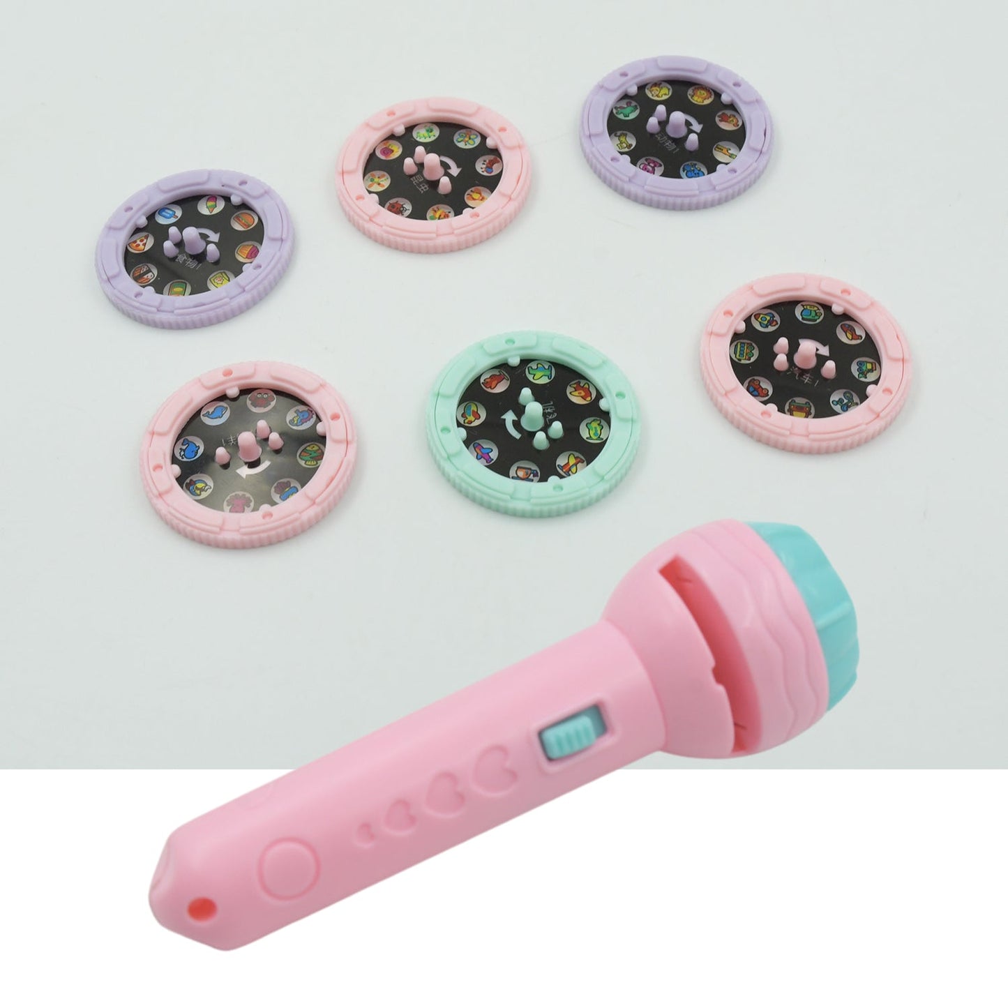 Mini Slide Projector for Kids with 6 Slide and Animated Pattern, Flashlight Torch for Kids, Projector Torch, Educational Learning Toy, Education Learning For Girls & boy - infinityexculsivestore.com