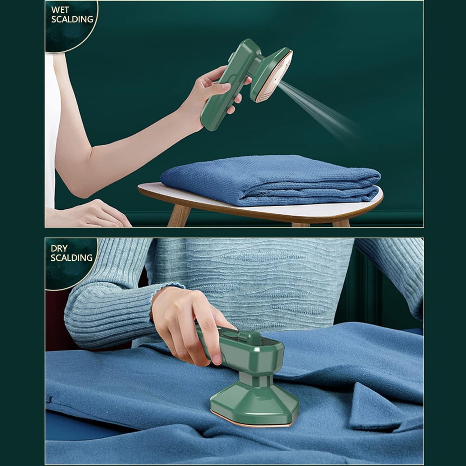 Mini Steamer & Iron: 2 - in - 1 Portable Travel Friendly - infinityexculsivestore.com