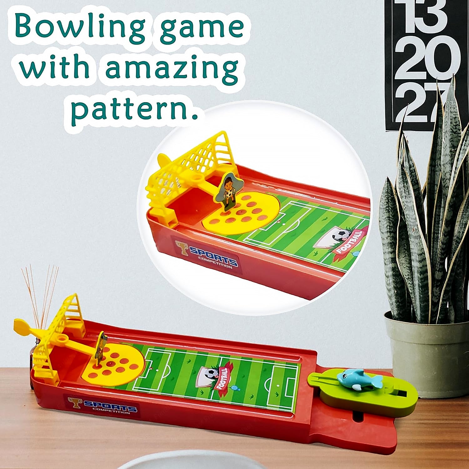 Mini Table Top Finger Football Game for Kids - Desktop Game for Kids & Adults, Fun Indoor Finger Bowling Game for Boys & Girls, Family Board Game - infinityexculsivestore.com