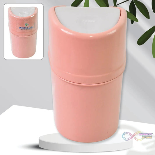 Mini Trash Can, Dustbin Plastic Garbage Can with Lid (1 Pc) - infinityexculsivestore.com