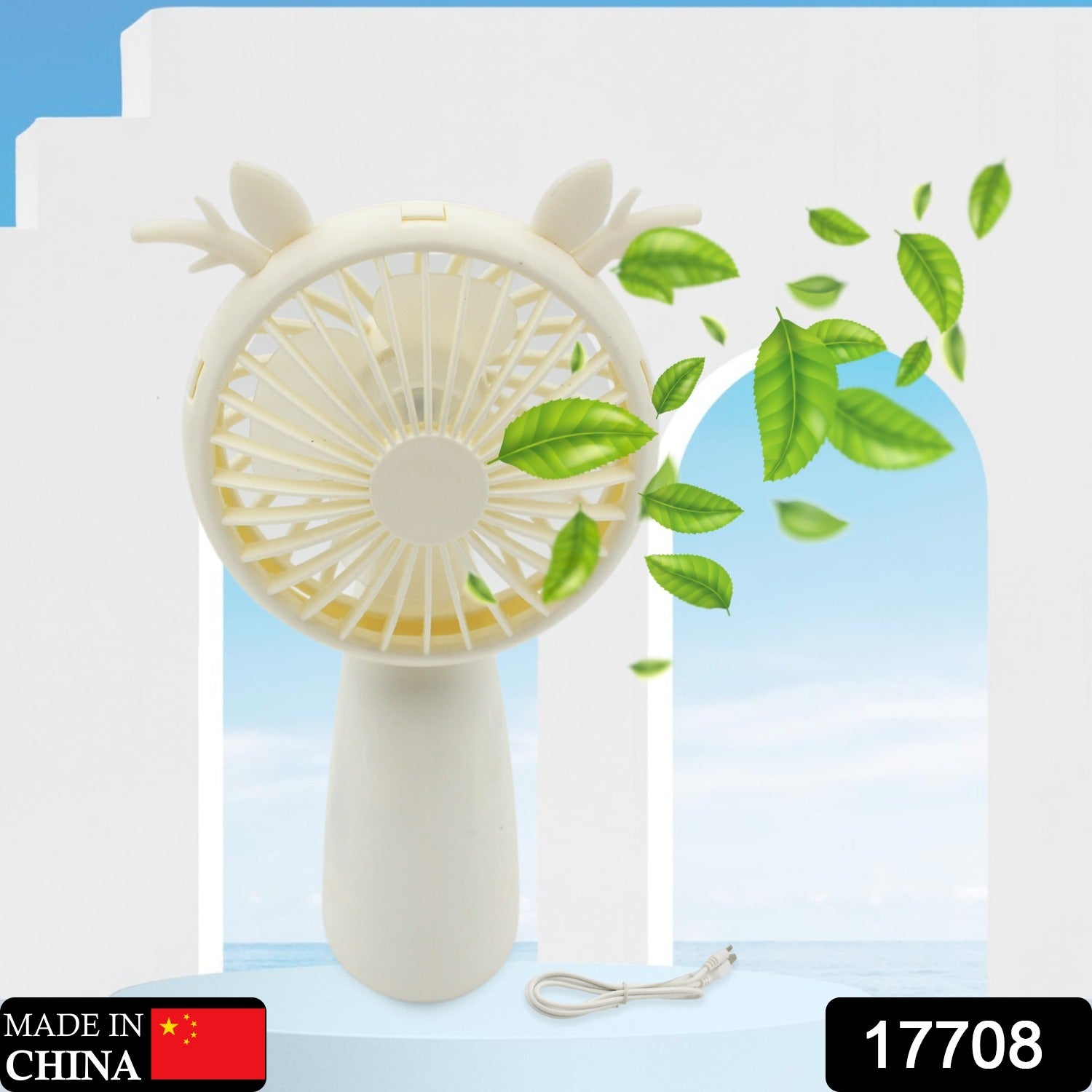 Mini USB Handheld Fan, Portable Rechargeable Mini Fan for Home, Office, Travel and Outdoor Use (1 Pc) - infinityexculsivestore.com