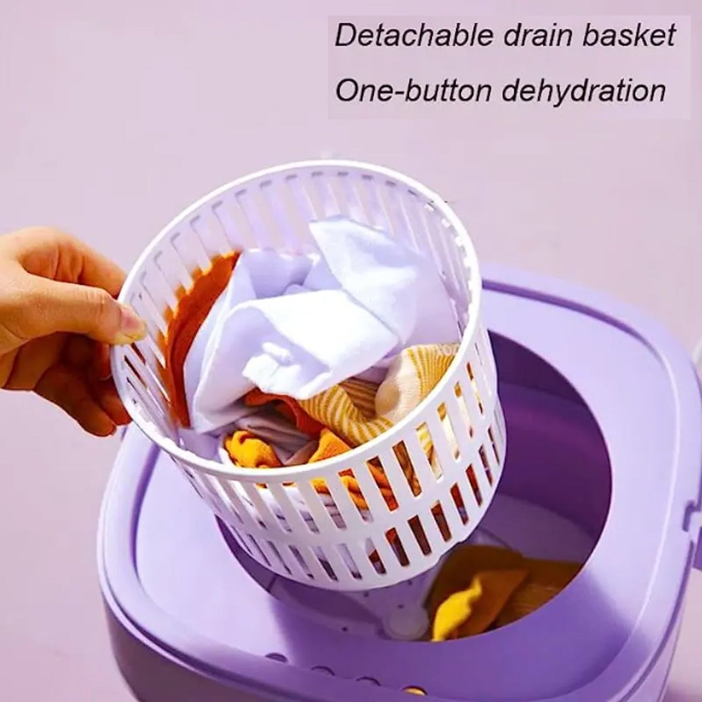 Mini Washing Machine Foldable Mini Washer with Drain Basket Portable Washing Machine Foldable for Laundry Travel Camping RV Baby Clothes - infinityexculsivestore.com