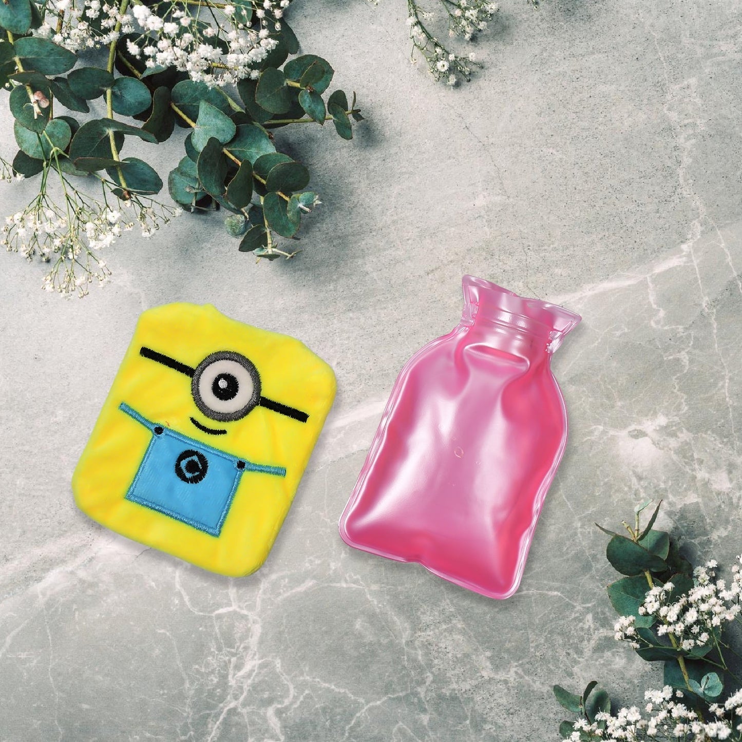 Minions small Hot Water Bag with Cover for Pain Relief, Neck, Shoulder Pain and Hand, Feet Warmer, Menstrual Cramps. - infinityexculsivestore.com