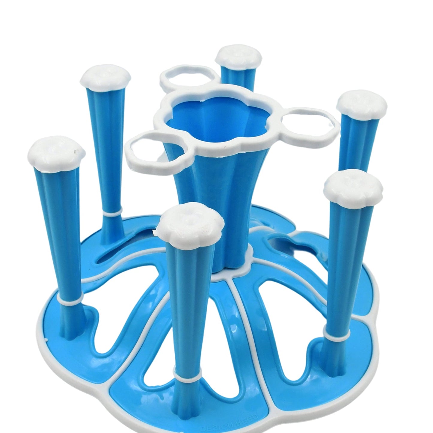 Miracle Plastic Glass Stand / Tumbler Holder / Glass Holder for Kitchen / Dining Table 6 Glasses Stand With 3 Pepper Salt (Moq : - 2 Pc) - infinityexculsivestore.com