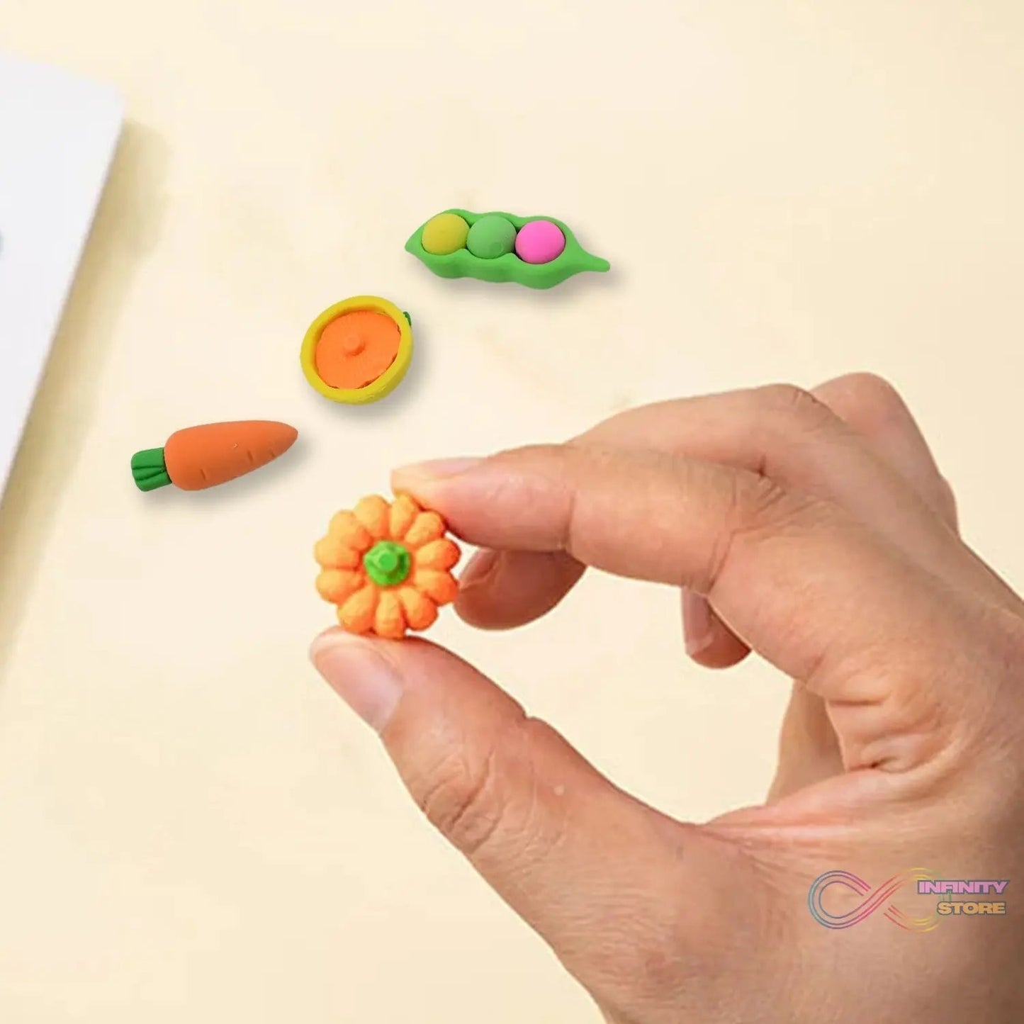 Mix Design Fancy & Stylish Colorful Erasers (1 Set / 4 Pc Set) - infinityexculsivestore.com