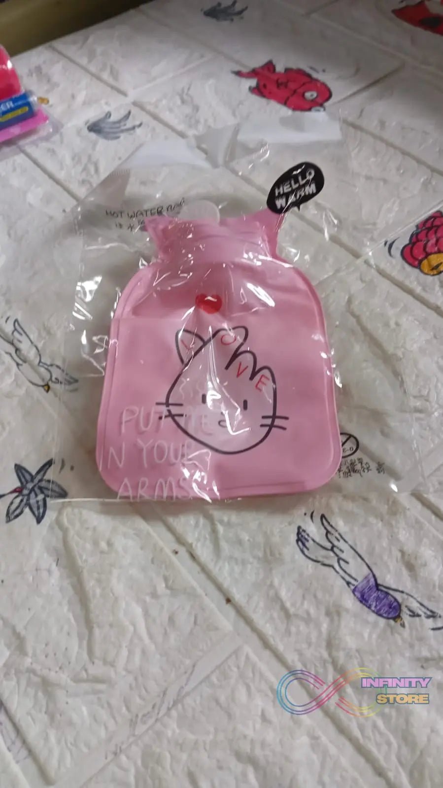Mix Design Printed Small Hot Water Bag For Pain Relief, Neck, Shoulder Pain and Hand, Feet Warmer, Menstrual Cramps, Hot and Cold Therapy Leak Proof (1 Pc) - infinityexculsivestore.com