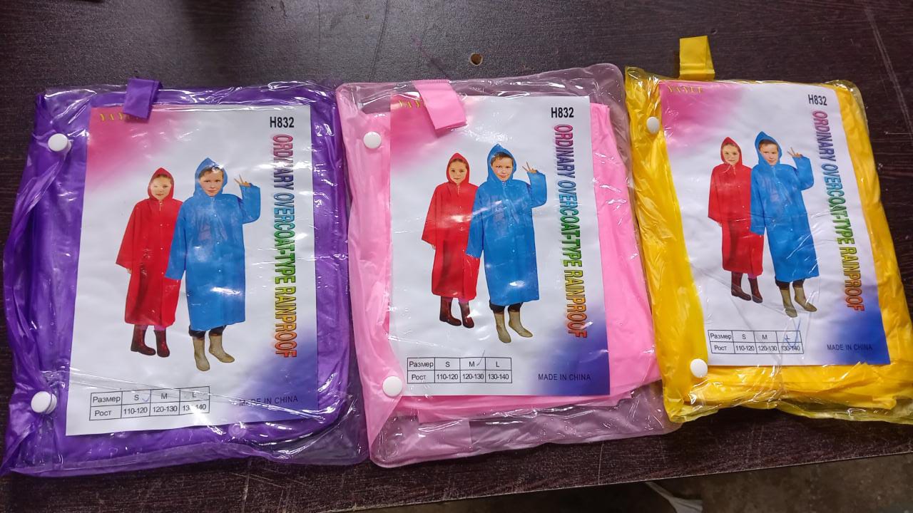 Mix Size Portable Student Rain Coat, Kid's Girl's & Boy's Outdoor Traveling Eva Material Raincoat/Rain wear/Rain Suit for Outdoor Accessory (1pc) - infinityexculsivestore.com