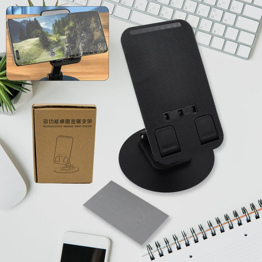 Mobile Holder Rotating Foldable Stand Height Angle Adjustable Phone Holder Stand Portable Mobile Stand for Desk with All Mobile Phones (1 Pc) - infinityexculsivestore.com