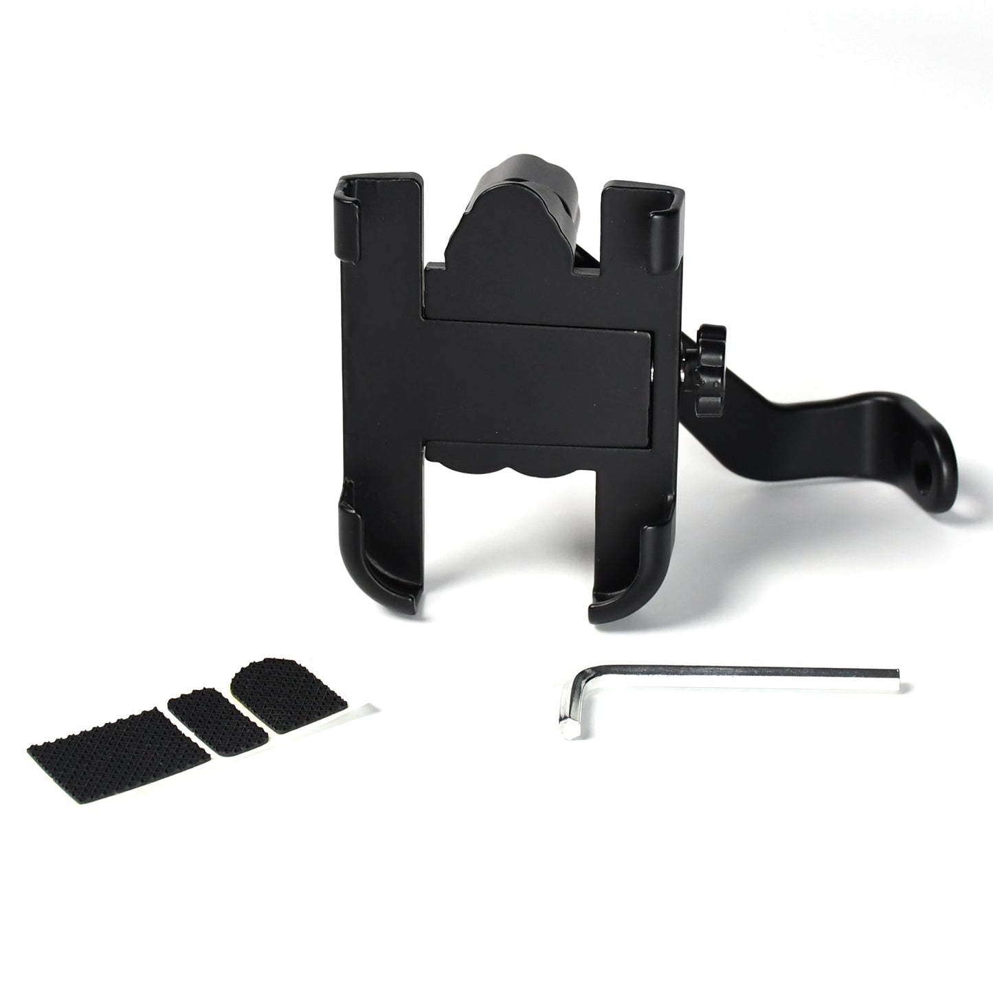 Mobile Phone Holder With Easy Adjustable Rear View Mirror Mount Solid Metal Cradle Stand Suitable for Bike & Mobile Phones - infinityexculsivestore.com
