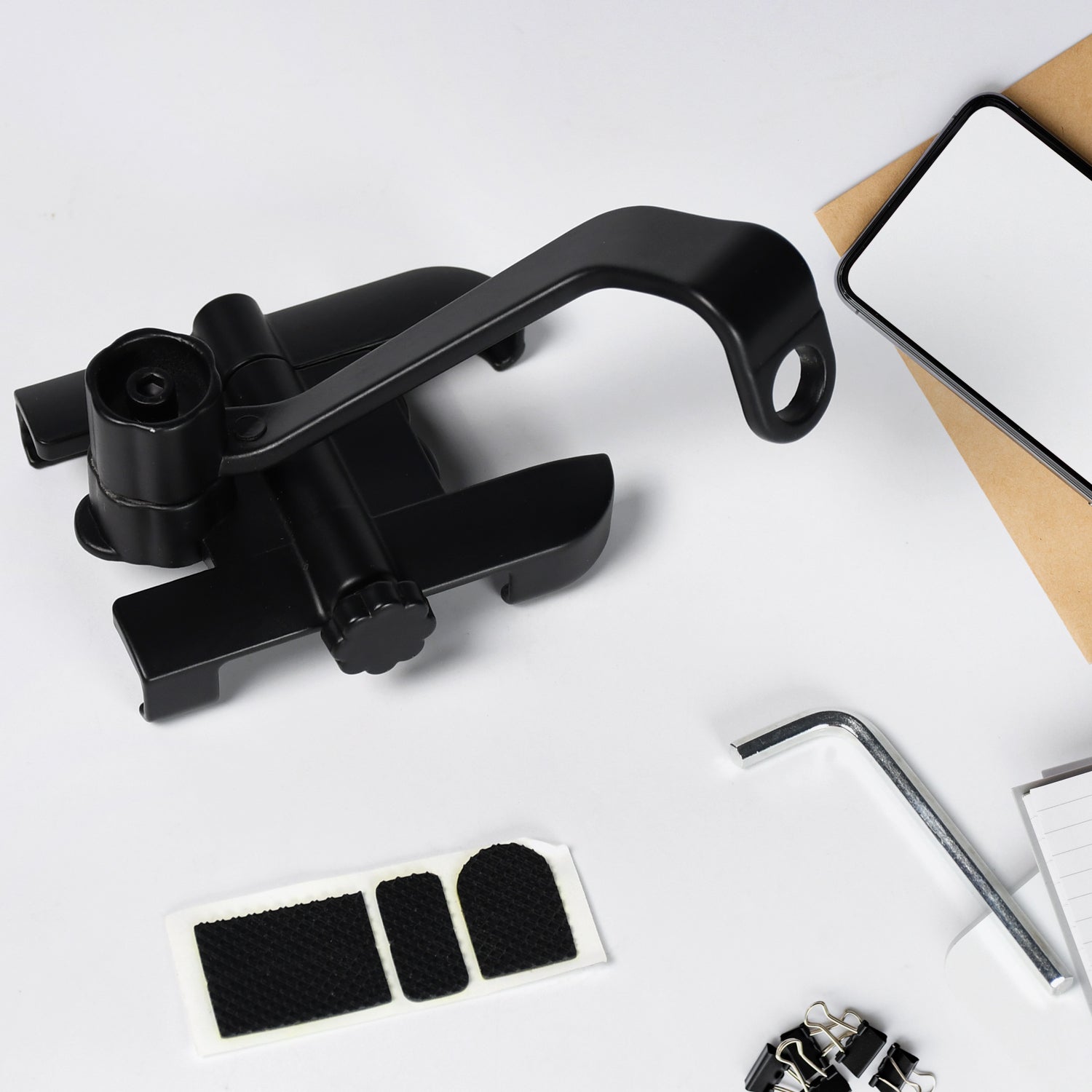 Mobile Phone Holder With Easy Adjustable Rear View Mirror Mount Solid Metal Cradle Stand Suitable for Bike & Mobile Phones - infinityexculsivestore.com