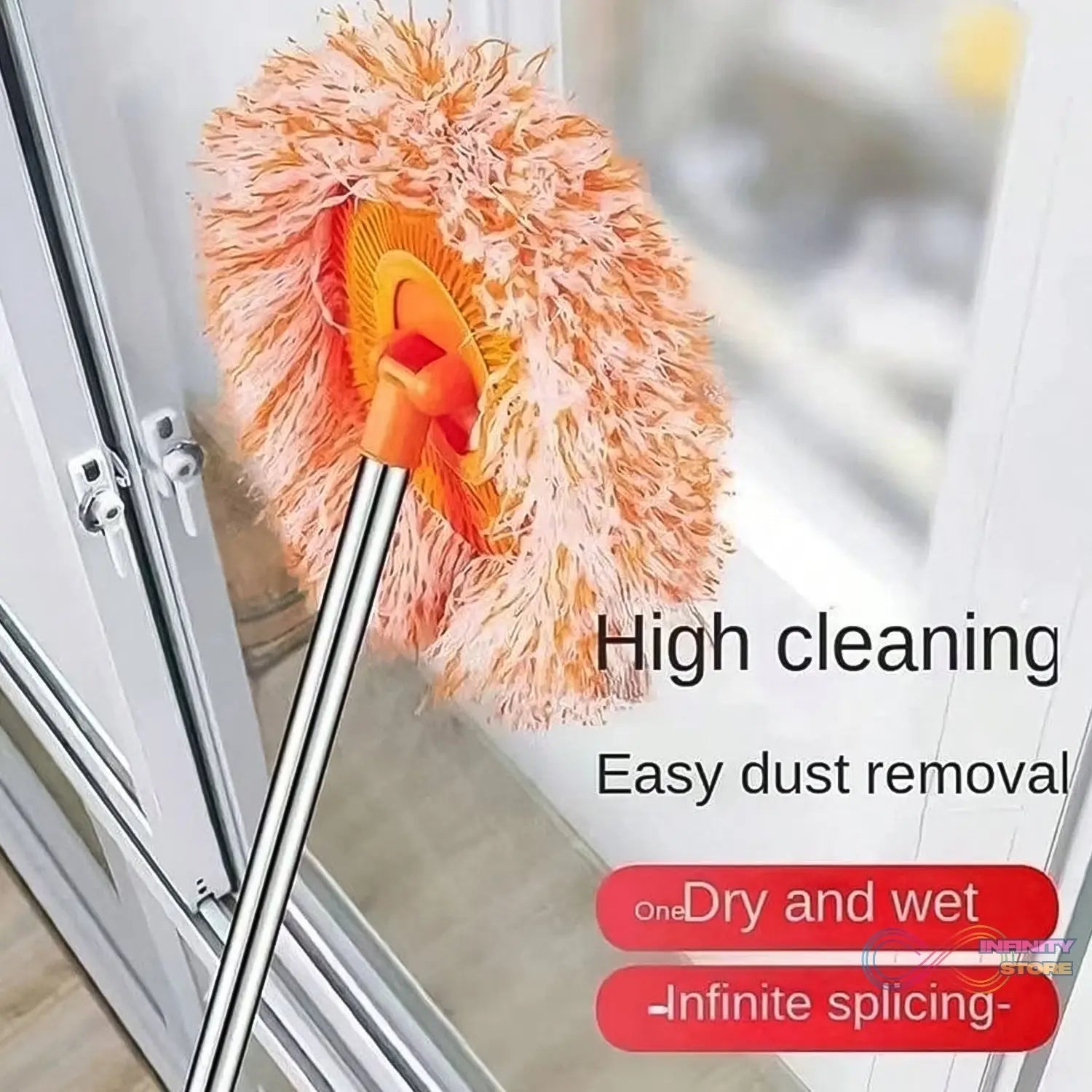 Mop Cleaning Mop Rotatable Spin Mop (110 CM / 1 Pc) - infinityexculsivestore.com