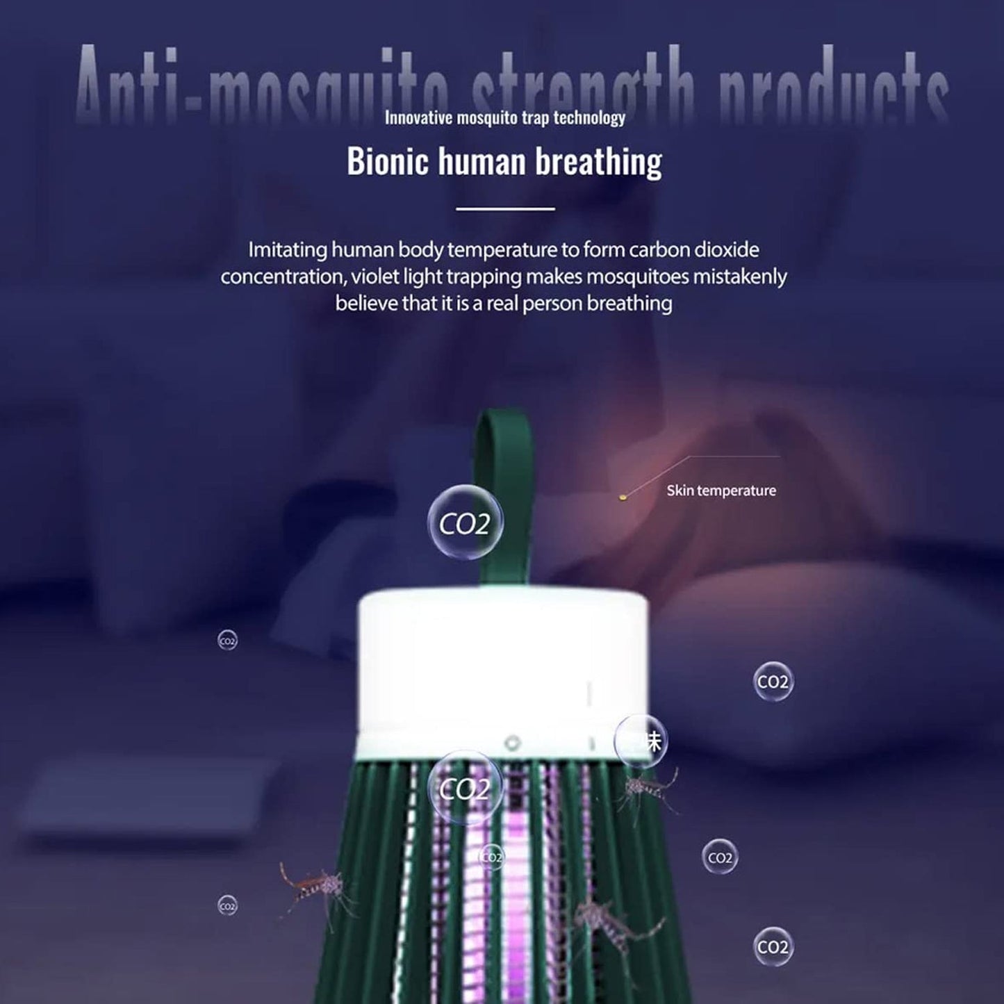 Mosquito Killer Machine Mosquito Killer USB Powered Bug Zapper Mosquito Lamp For Home Electric LED Lamp Mosquito Killer Indoor / Outdoor Mosquito Trap Machine - infinityexculsivestore.com