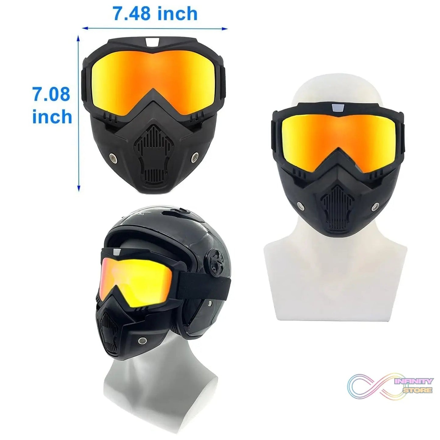 Motorcycle Goggles Off - Road Helmet Goggles Windproof Glasses Goggles Mask (1 Pc) - infinityexculsivestore.com