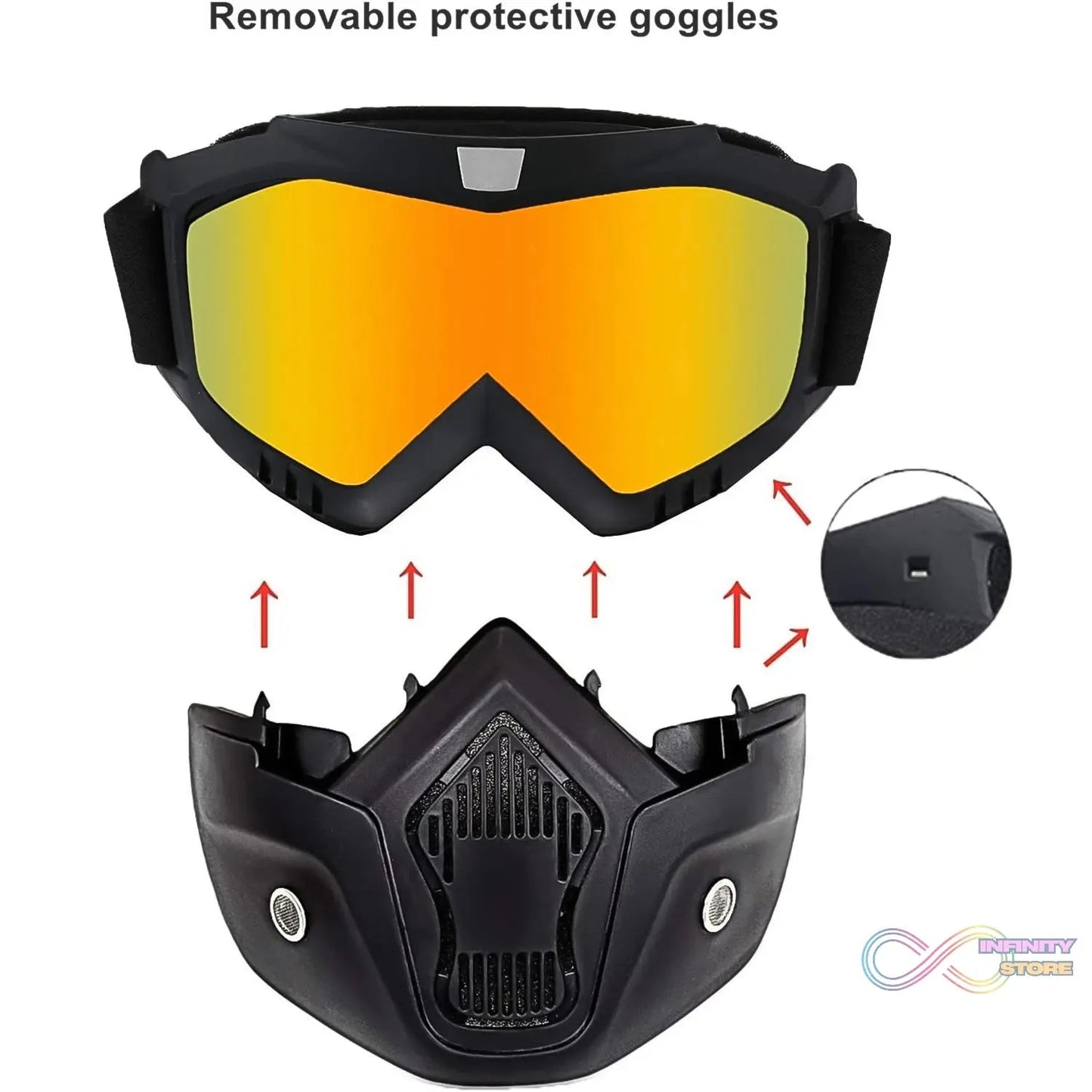 Motorcycle Goggles Off - Road Helmet Goggles Windproof Glasses Goggles Mask (1 Pc) - infinityexculsivestore.com