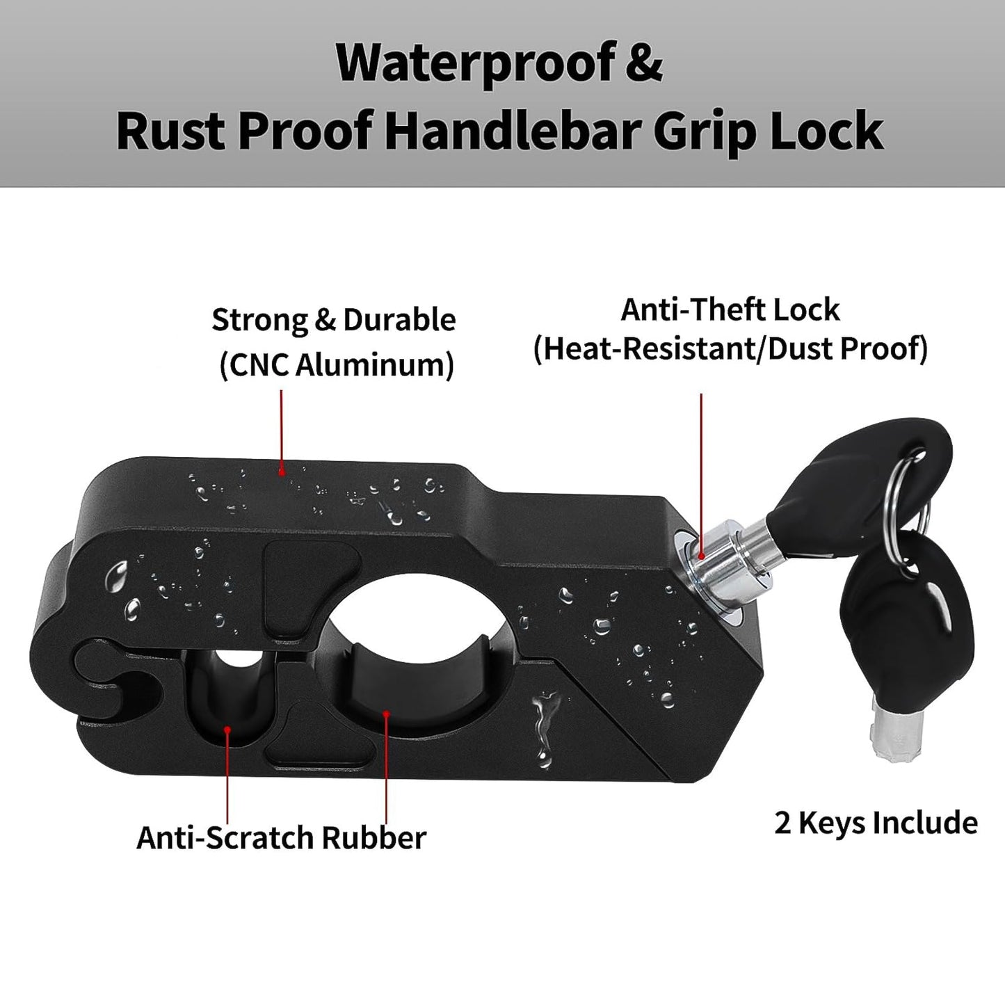 Motorcycle Grip Lock Universal Motorcycle Handlebar Throttle Grip Security Lock - infinityexculsivestore.com