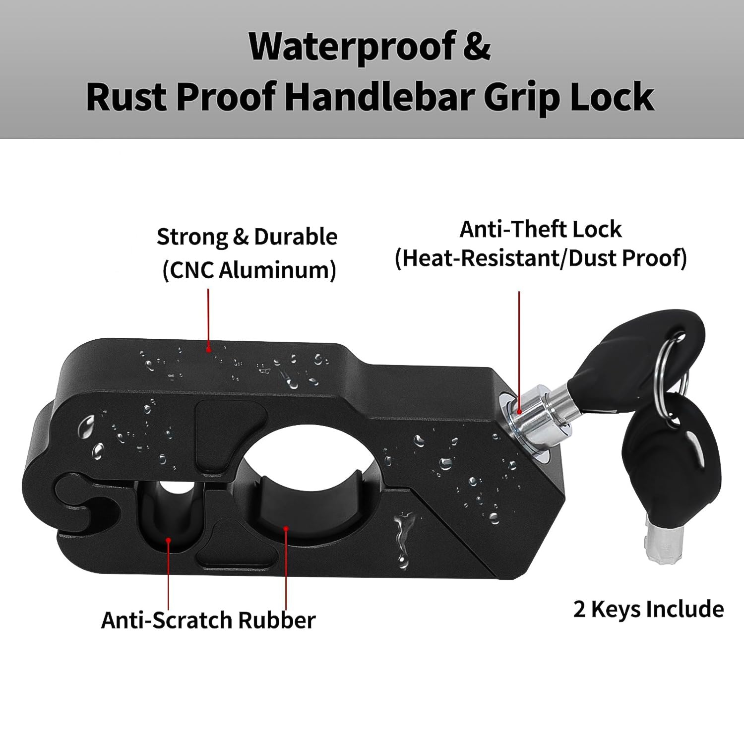 Motorcycle Grip Lock Universal Motorcycle Handlebar Throttle Grip Security Lock - infinityexculsivestore.com