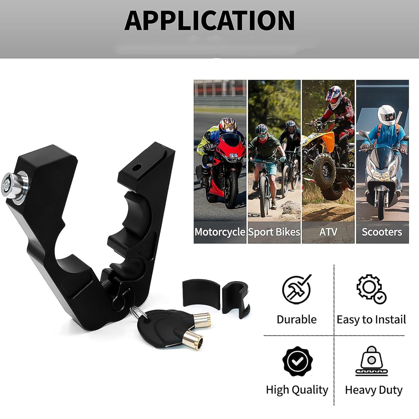 Motorcycle Grip Lock Universal Motorcycle Handlebar Throttle Grip Security Lock - infinityexculsivestore.com