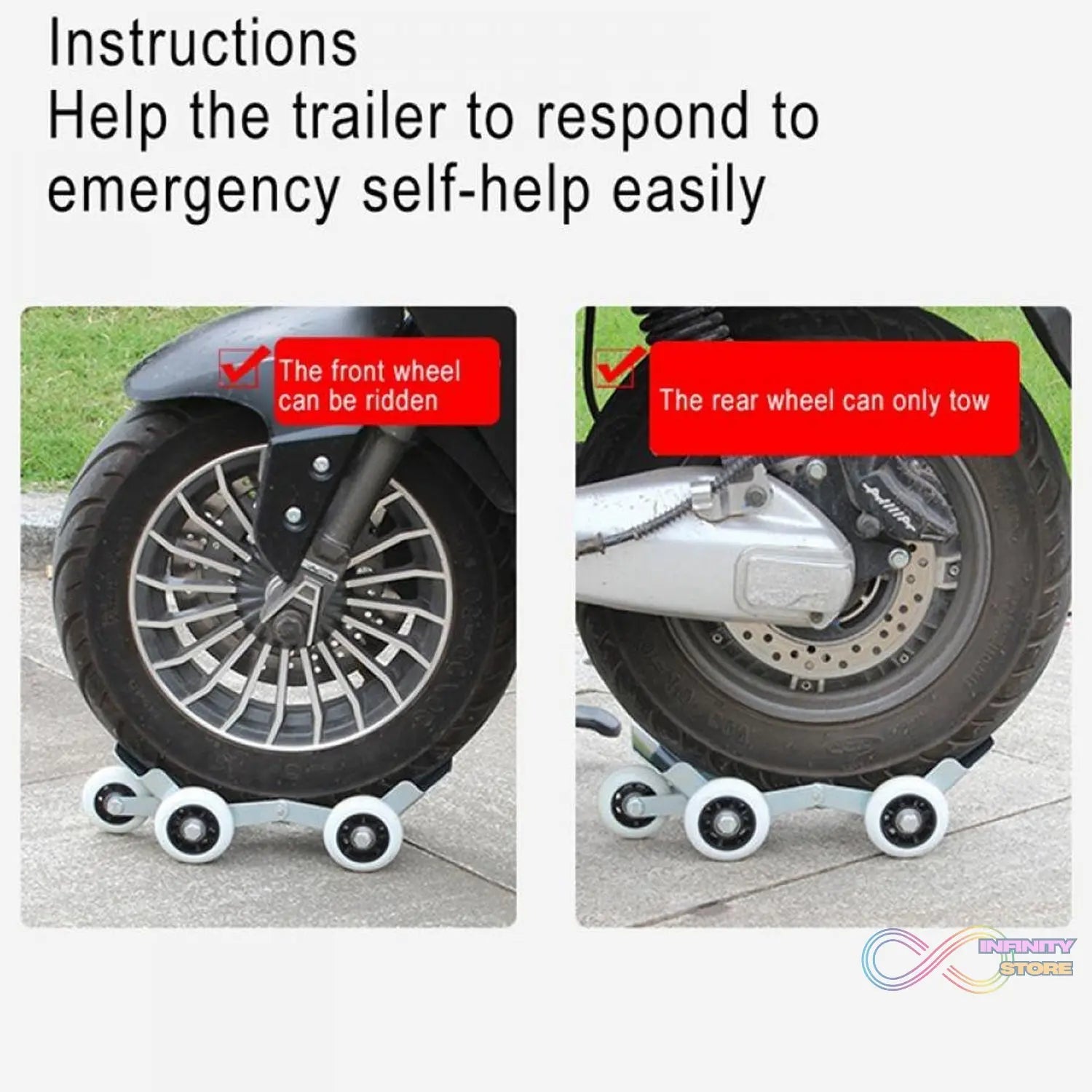 Complete set for flat tire repair and emergency power boost