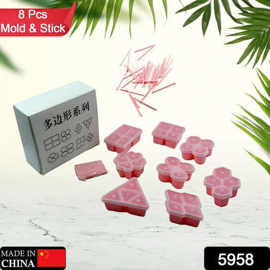 Multi Design Ice Mold Set Multi Shaped Ice Mold Bpa Free Mold Ice Pop Mold, Ice Maker Fun for Kids and Adults (8 Pcs Set) - infinityexculsivestore.com