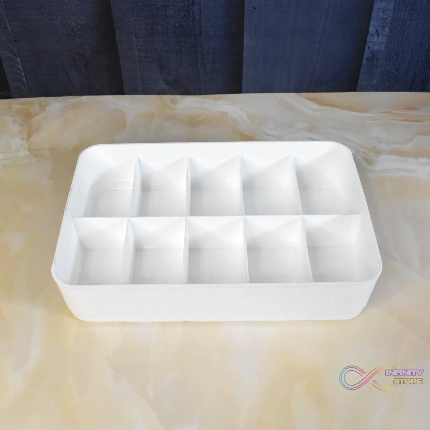 Multi - Function Desktop Drawer Storage Box 10 Grid Underwear Socks Box (2 Pc Set) - infinityexculsivestore.com