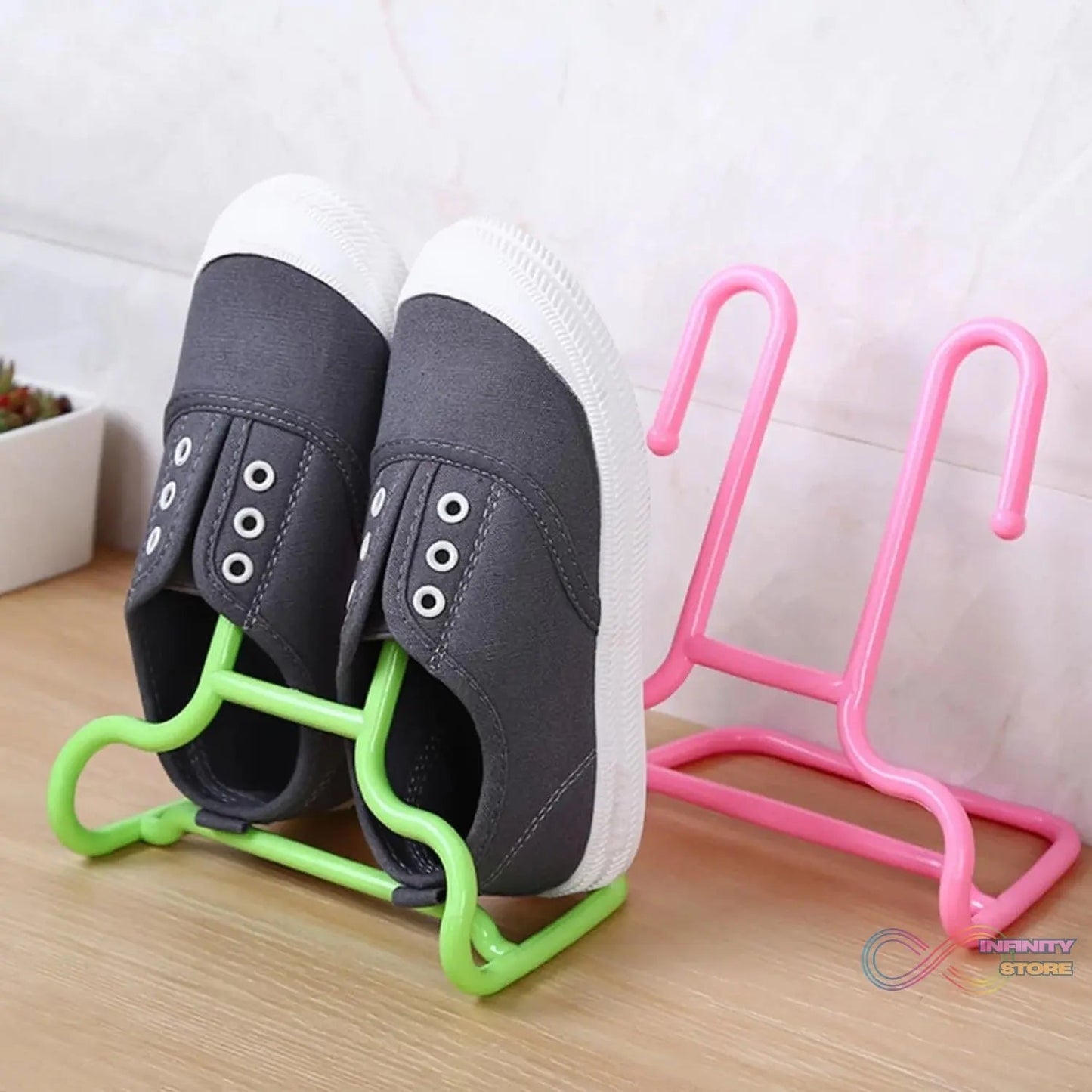 Multi - Function Shelf Drying Rack Shoe Rack Stand Hanger (1 Pc) - infinityexculsivestore.com