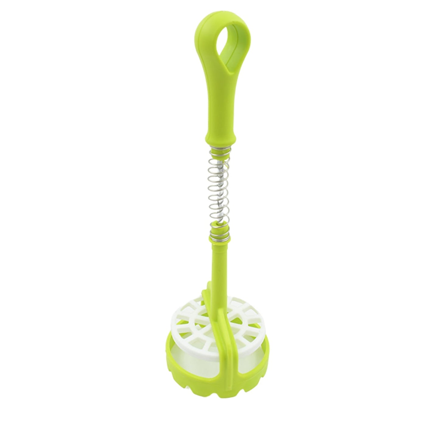 Multi Functional One - Handed Plastic Manual Mashed Potatoes Masher, Mash Sweet Potato Masher with Comfort Grip and Stainless - Steel Spring Design for Nonstick Pans (1 Pc) - infinityexculsivestore.com