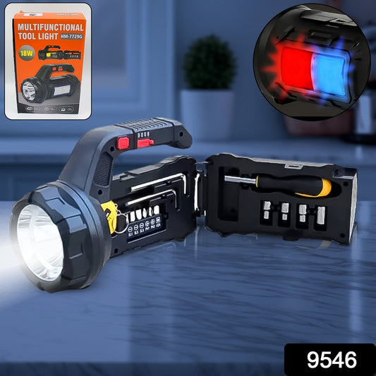 Multi Functional SOS Light With Tool Box, Torchlight (18 W) - infinityexculsivestore.com