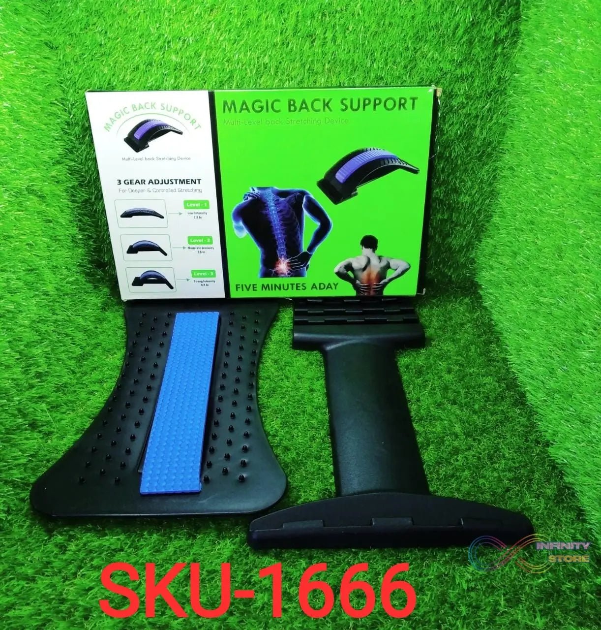 Multi - Level Back Stretcher Posture Corrector Device For Back Pain Relief - infinityexculsivestore.com
