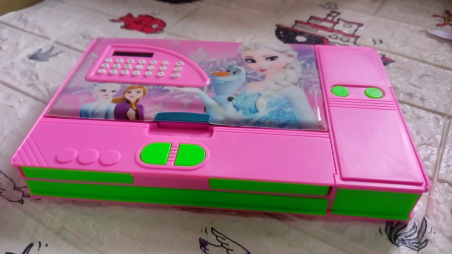 Multi Purpose Gadget Jumbo Pencil Box Compass With Calculator Jumbo 2 Side Slot Geometry Box Compass Use School , Traveling & Studio - infinityexculsivestore.com