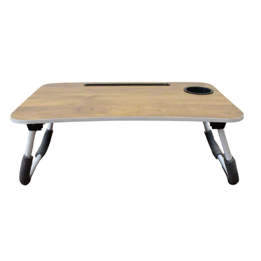 Multi - Purpose Laptop Desk for Study and Reading with Foldable, Cupholder & Drawer (1 Pc / Mix Plain Design / 58Γ38 Cm) - infinityexculsivestore.com
