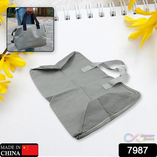 Multi - Purpose Large Capacity Bag, Heavy Duty Large Bag with Zip Closure, Bags Women Grocery Shopping Bags with Handles for Outdoor Travel, Home Improvement - infinityexculsivestore.com