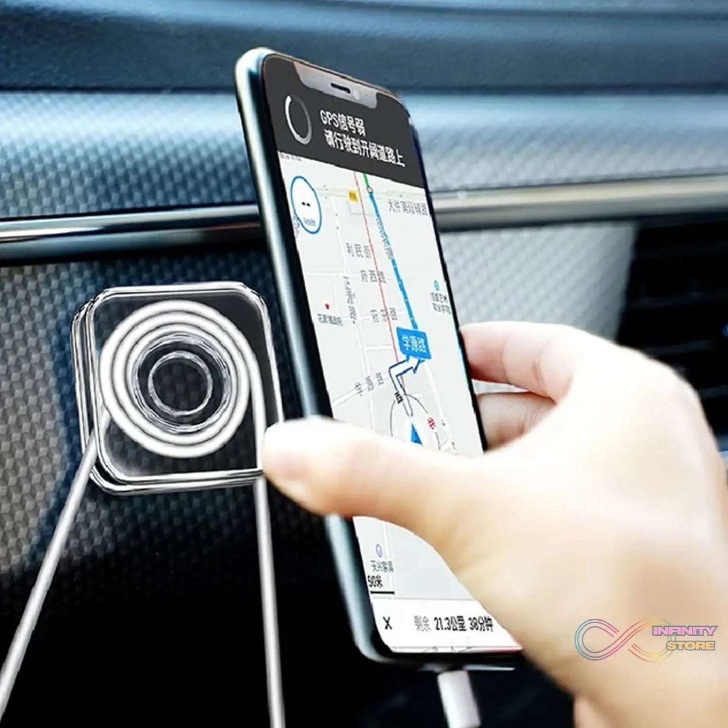 Multi Purpose Square Super Gel Pads for Holding Mobile & Spiral Cable Protector (1 Pc) - infinityexculsivestore.com
