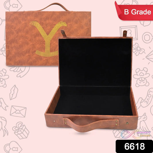 Multi Purpose Use Carrying Leather Case Briefcase (30Γ20 Cm / 1 Pc / B Grade) - infinityexculsivestore.com