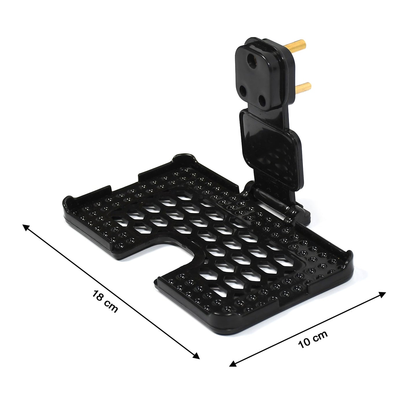 Multi - Purpose Wall Holder Stand for Charging Mobile (Black) - infinityexculsivestore.com