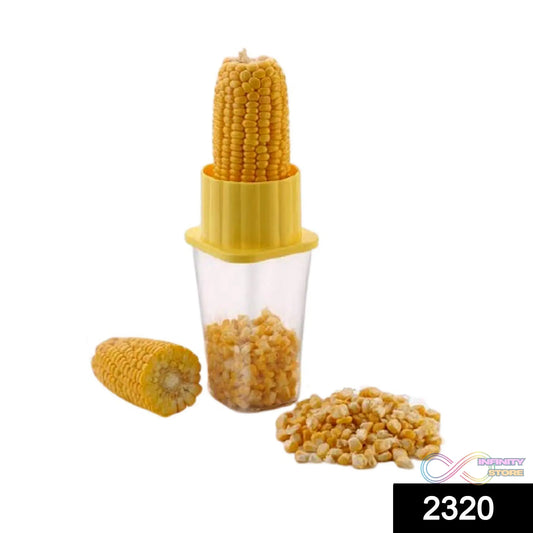 Plastic corn remover with bowl