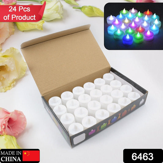 Multicolor LED Tealights Candles (24 Pack): Festive Decorations - infinityexculsivestore.com