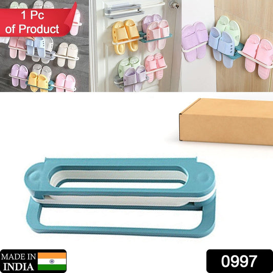 Multifunction Folding Slippers / Shoes Hanger Organizer Rack - infinityexculsivestore.com