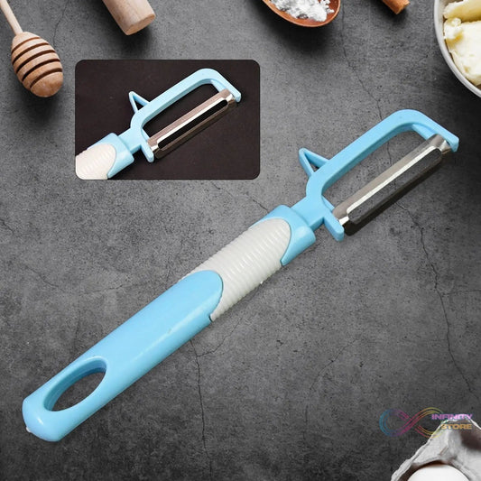 Multifunction Peeler Slicer with Plastic Handle (1 Pc / Mix Color) - infinityexculsivestore.com