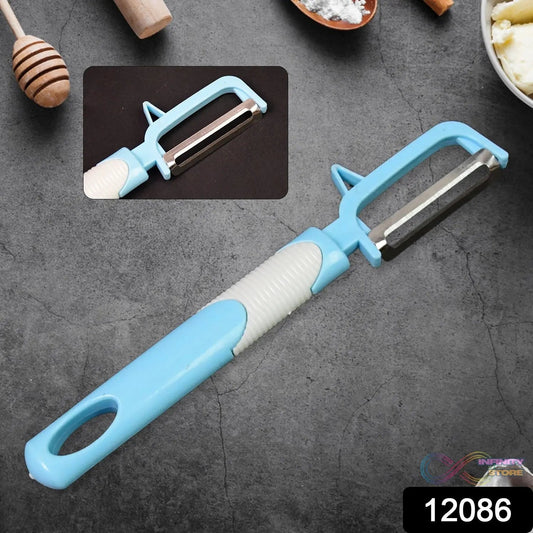 Multifunction Peeler Slicer with Plastic Handle (1 Pc / Mix Color) - infinityexculsivestore.com