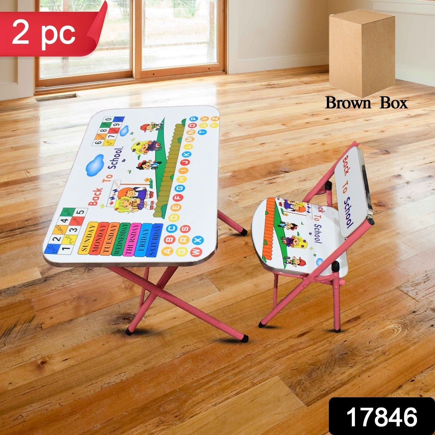 Multifunction Portable Foldable Study Table & Chair (2 Pc Set) - infinityexculsivestore.com