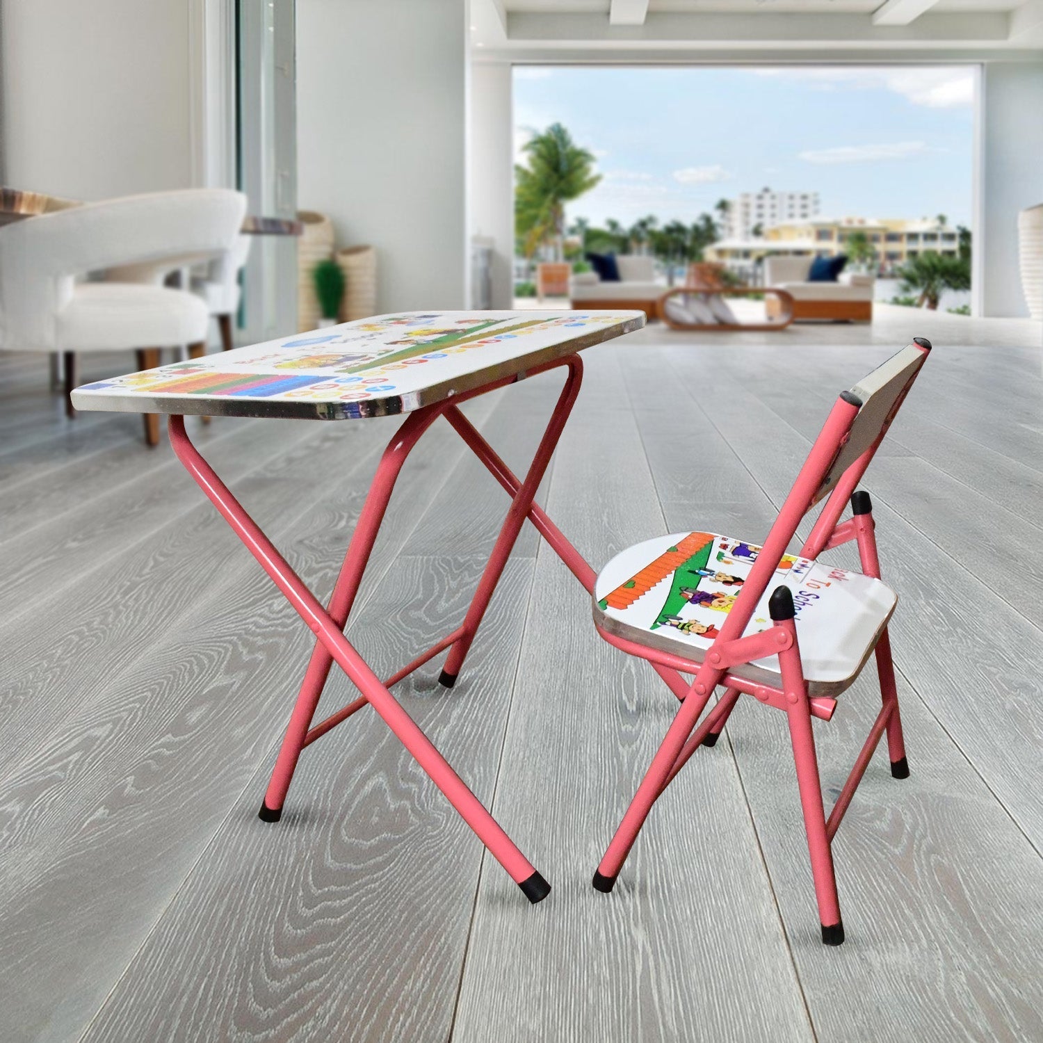 Multifunction Portable Foldable Study Table & Chair (2 Pc Set) - infinityexculsivestore.com