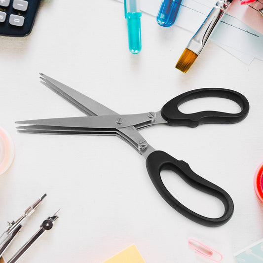 Multifunction Vegetable Stainless Steel Herbs Scissor With 3 Blades (1 Pc) - infinityexculsivestore.com