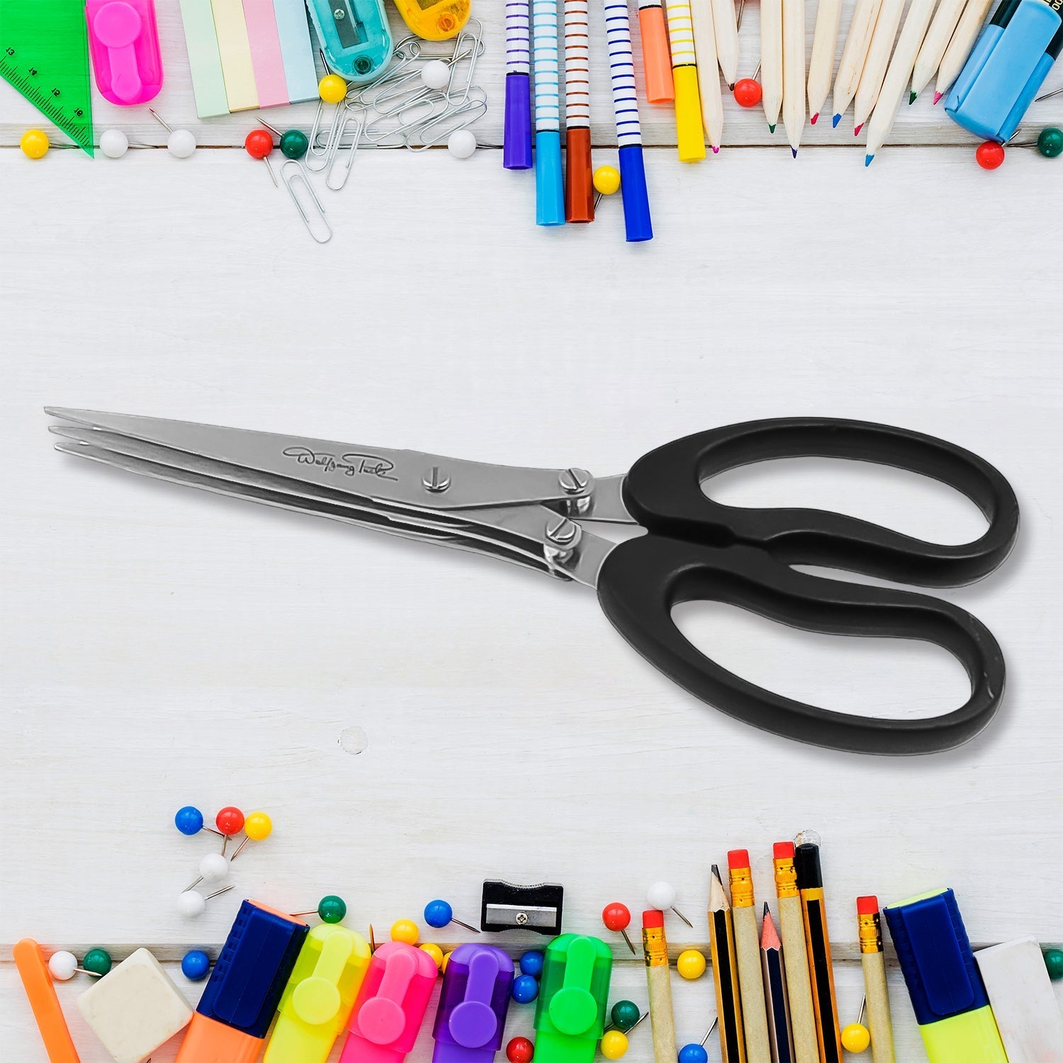 Multifunction Vegetable Stainless Steel Herbs Scissor With 3 Blades (1 Pc) - infinityexculsivestore.com