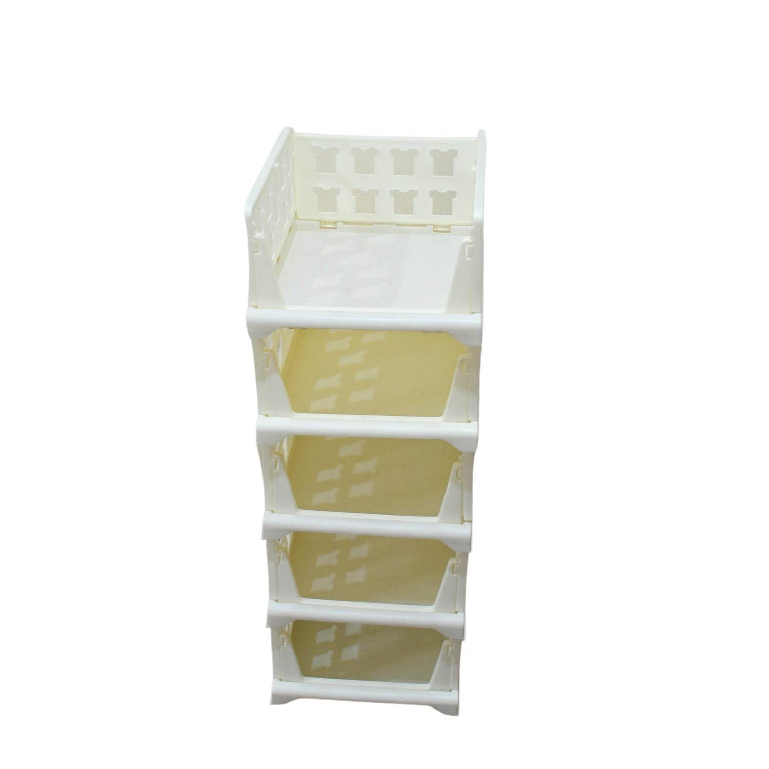 5 Layer Stackable Multifunctional Storage,for Clothes Foldable Drawer Shelf Basket Utility Cart Rack Storage Organizer Cart for Kitchen, Pantry Closet, Bedroom, Bathroom, Laundry (5 Layer 1 Pc) - infinityexculsivestore.com