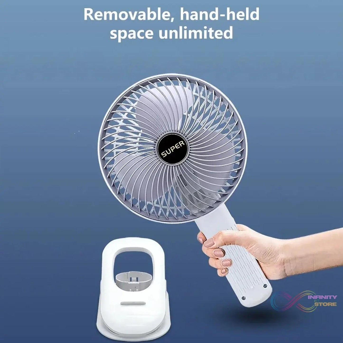 Multifunctional USB Desk Fan Clipped Fan / Plug & Play Fan (1 Pc / With Brown Box / On / Off Switch Not Provided) - infinityexculsivestore.com